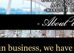 Undercover Agents Marquee Hire, Lincolnshire